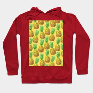 Pineapple watercolor pattern Hoodie